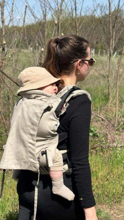 Basic csatos Hordozó Toddler 50 cm drapp